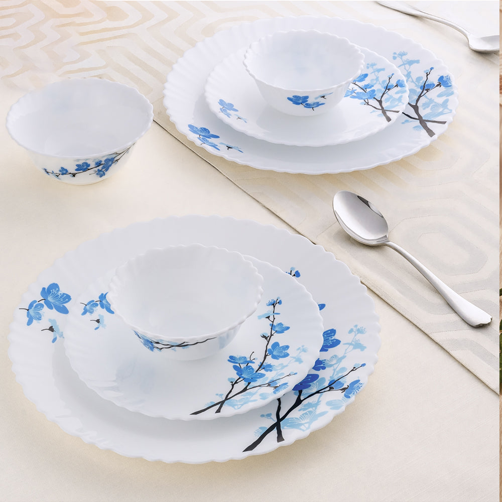 Larah by Borosil Mimosa Dinner Set, 12 pc