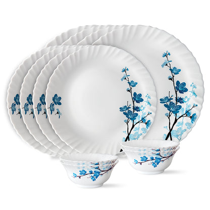 Larah by Borosil Mimosa Dinner Set 12 pc Set: Serves 4