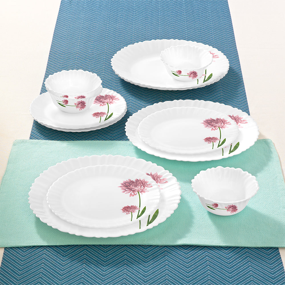 Larah by Borosil Nargis Dinner Set 12 pc Set: Serves 4