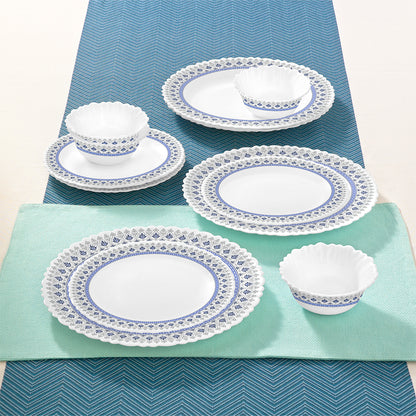 Larah by Borosil Ocean Dinner Set 12 pc Set: Serves 4
