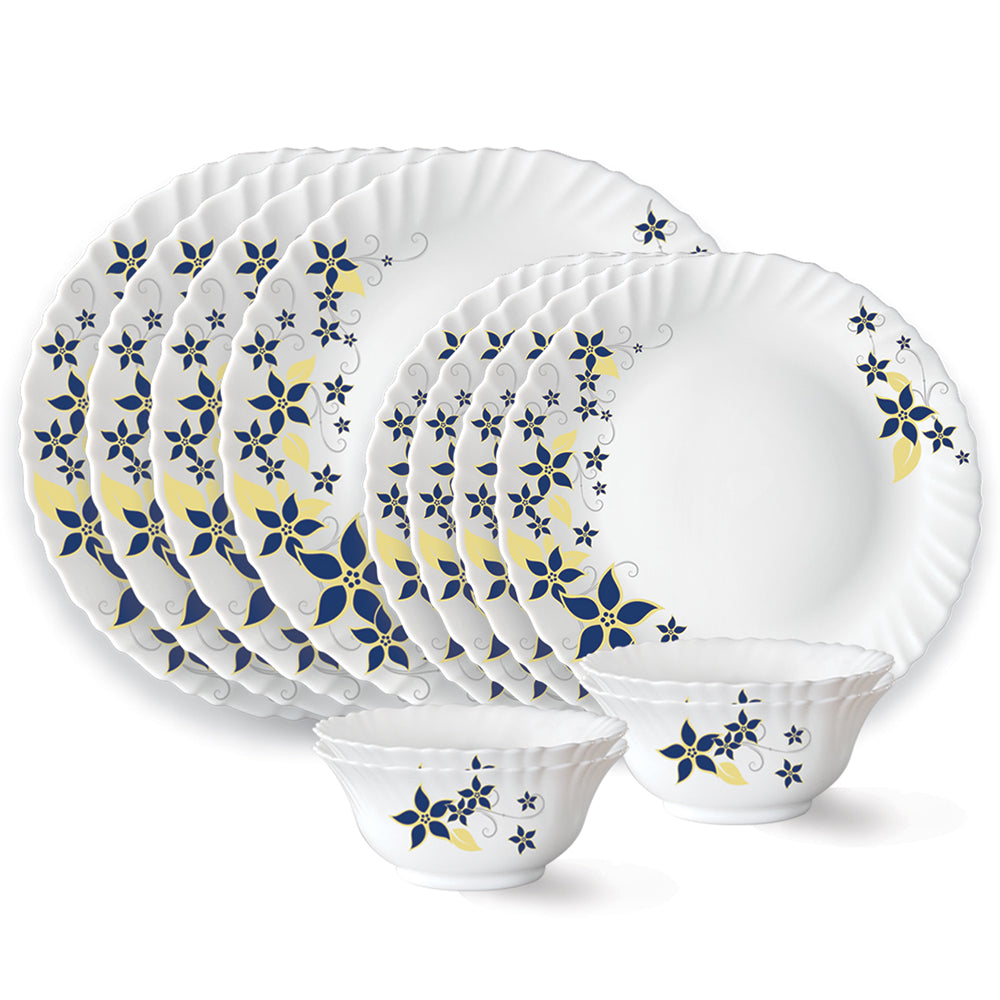 Larah by Borosil Viva Dinner Set 12 pc Set: Serves 4