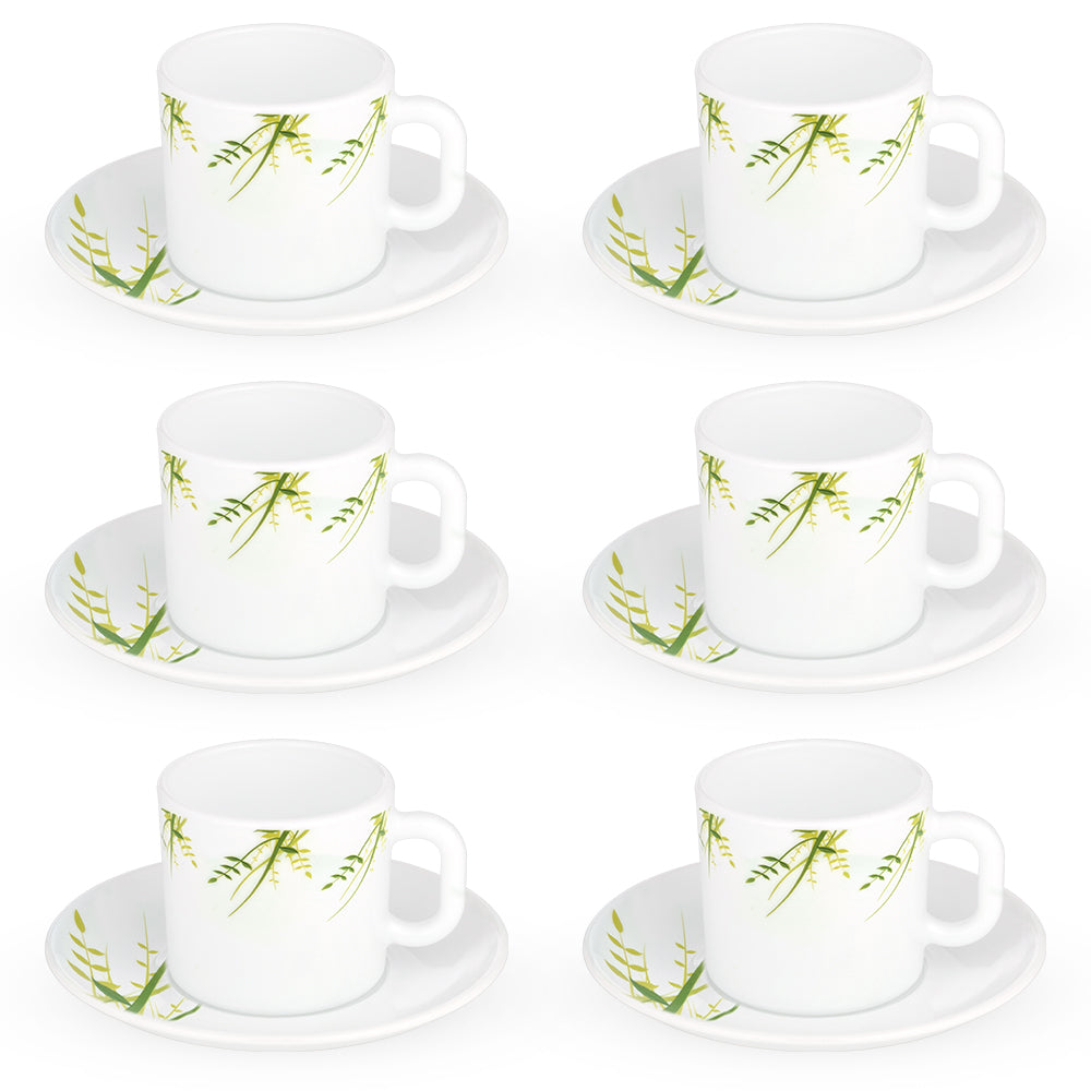 Larah Green Herbs Mug n Saucer Set