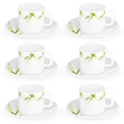 Larah Green Herbs Mug n Saucer Set
