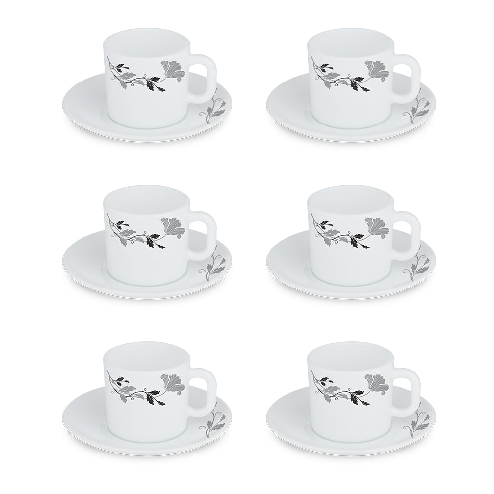 Larah By Borosil Millenia Mug n Saucer Set