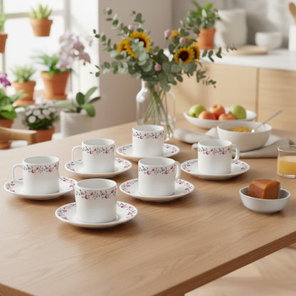 Larah By Borosil Pentas Mug n Saucer Set
