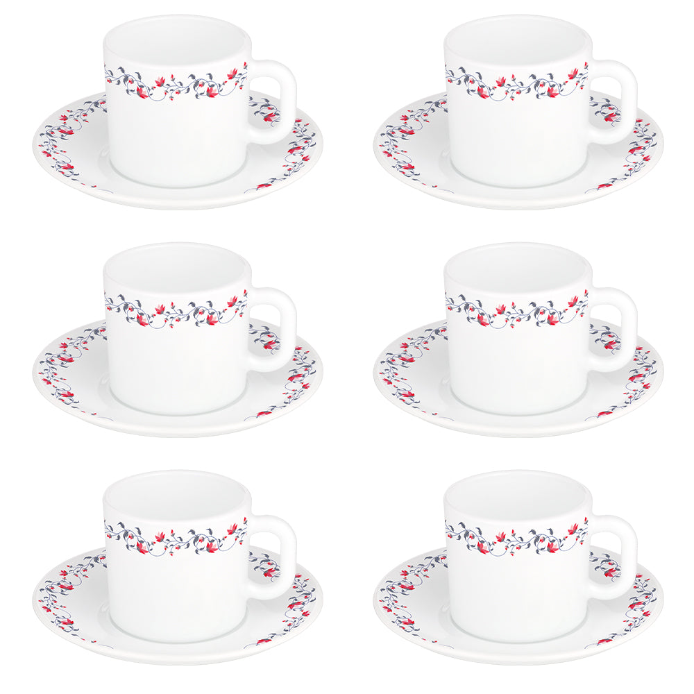 Larah By Borosil Pentas Mug n Saucer Set