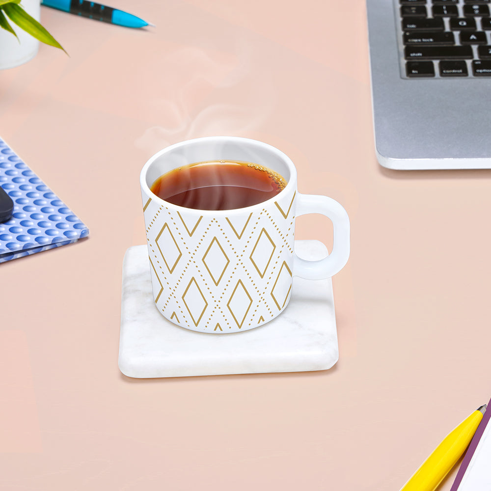 Larah by Borosil Angel Gold Mug Set 180 ml x 12