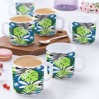 Larah by Borosil Forest Mug Set 180 ml x 12
