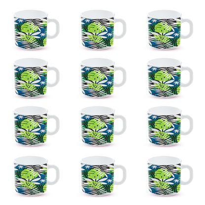 Larah by Borosil Forest Mug Set 180 ml x 12