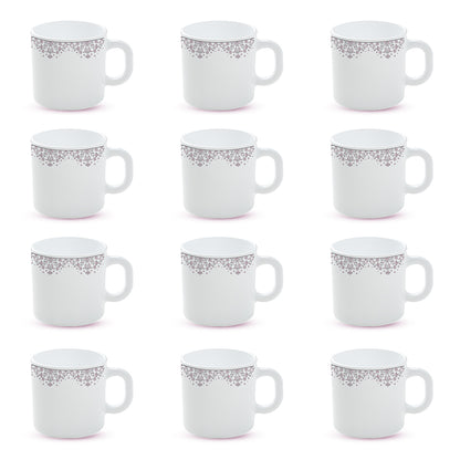 Larah by Borosil Lark Mug Set 180 ml x 12