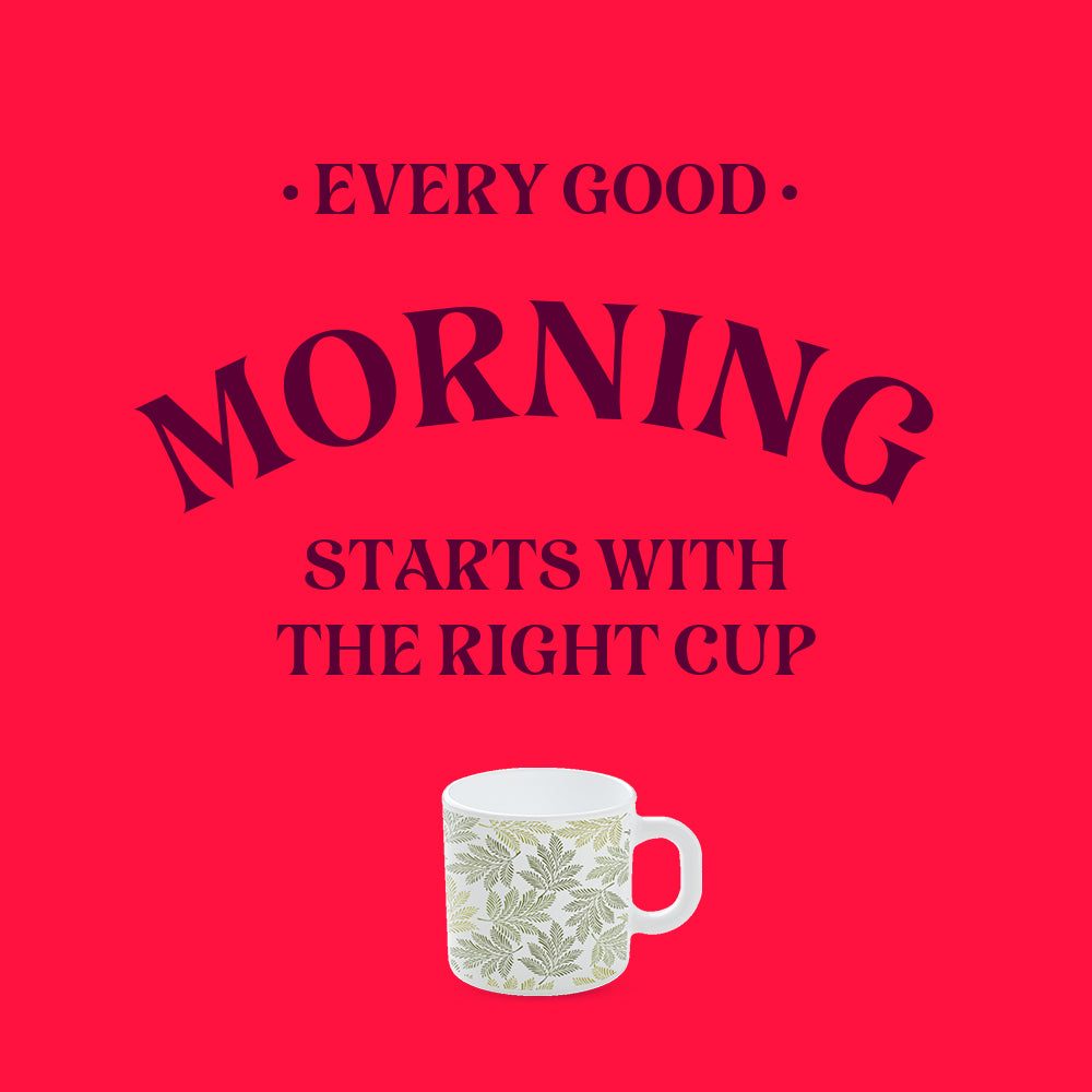 Larah by Borosil Maria Mug Set 180 ml x 12