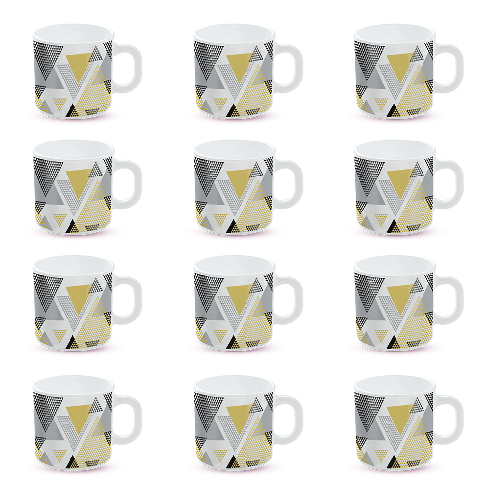 Larah by Borosil Nivaah Mug Set 180 ml x 12