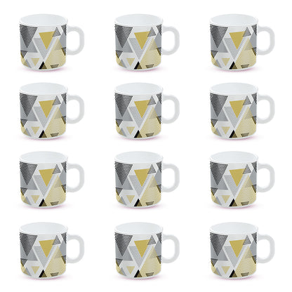 Larah by Borosil Nivaah Mug Set 180 ml x 12
