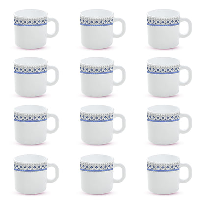 Larah by Borosil Ocean Mug Set 180 ml x 12