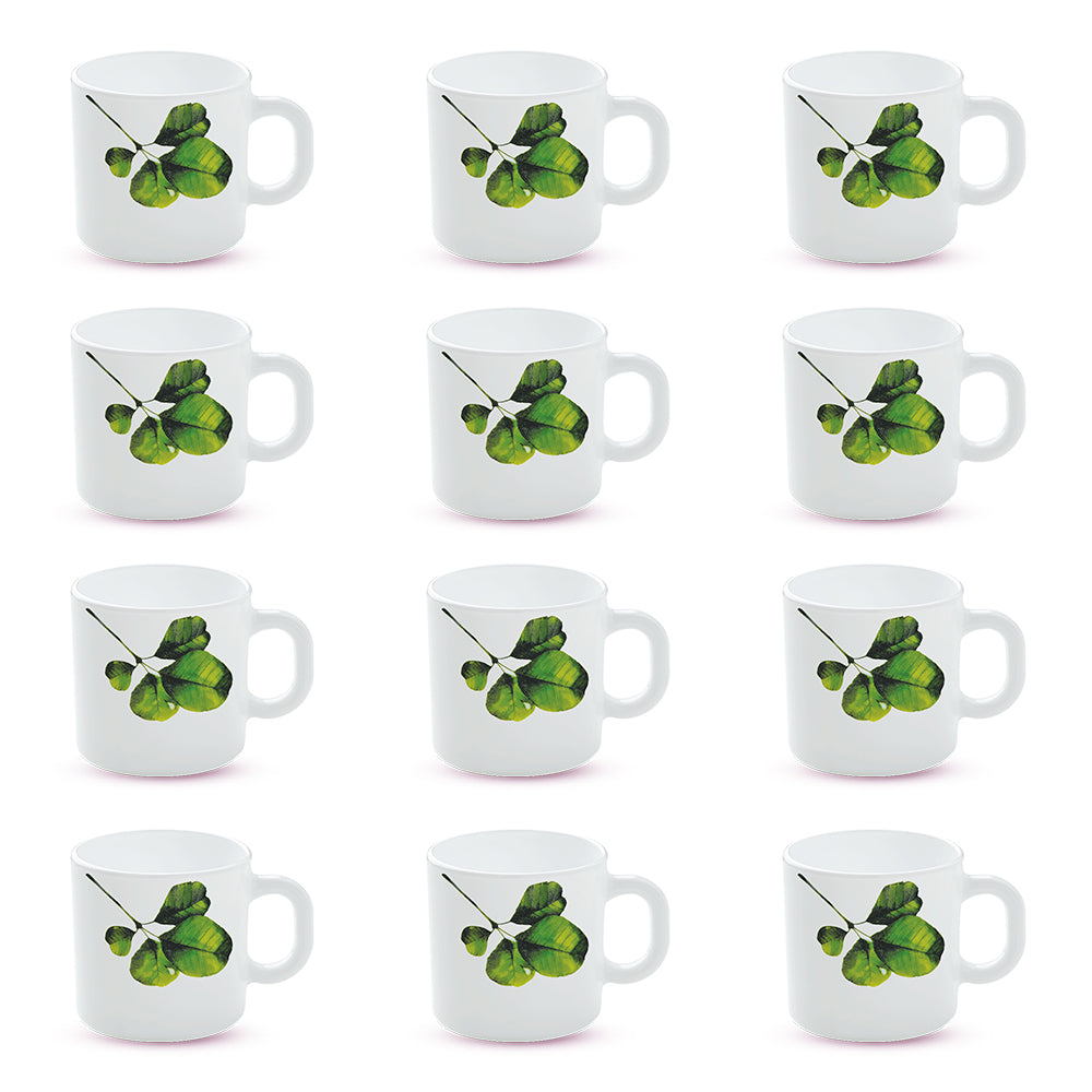 Larah by Borosil Oval Mug Set 180 ml x 12