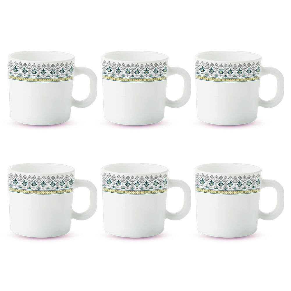 Larah By Borosil Persia Mug Set, 180ml x 6