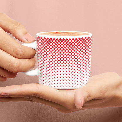 Larah by Borosil Ruby Pixel Mug Set 180 ml x 12