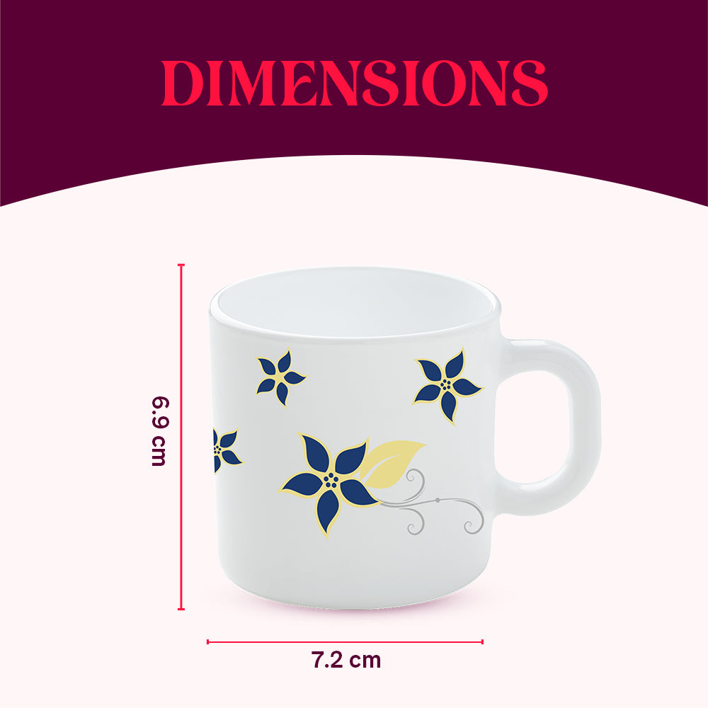 Larah by Borosil Viva Mug Set 180 ml x 12