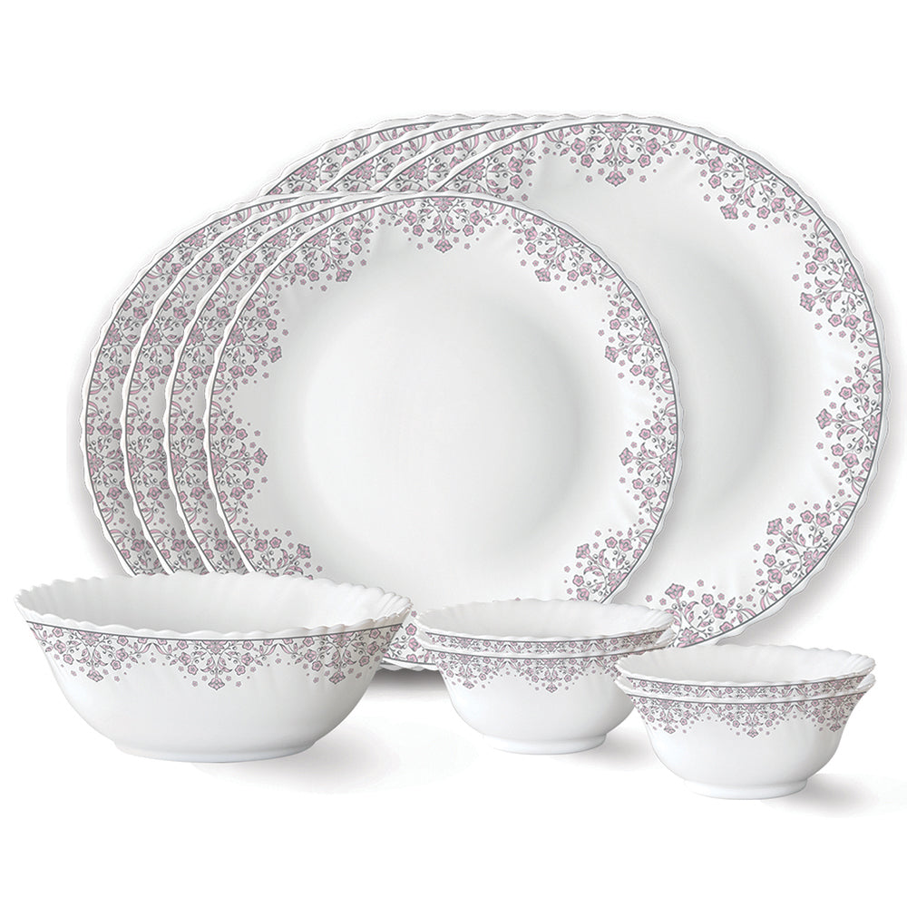 Larah by Borosil Lark Dinner Set 13 pc Set: Serves 4