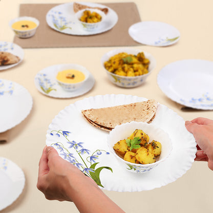 Larah by Borosil Lavender Dinner Set 13 pc Set: Serves 4 (Option 2)
