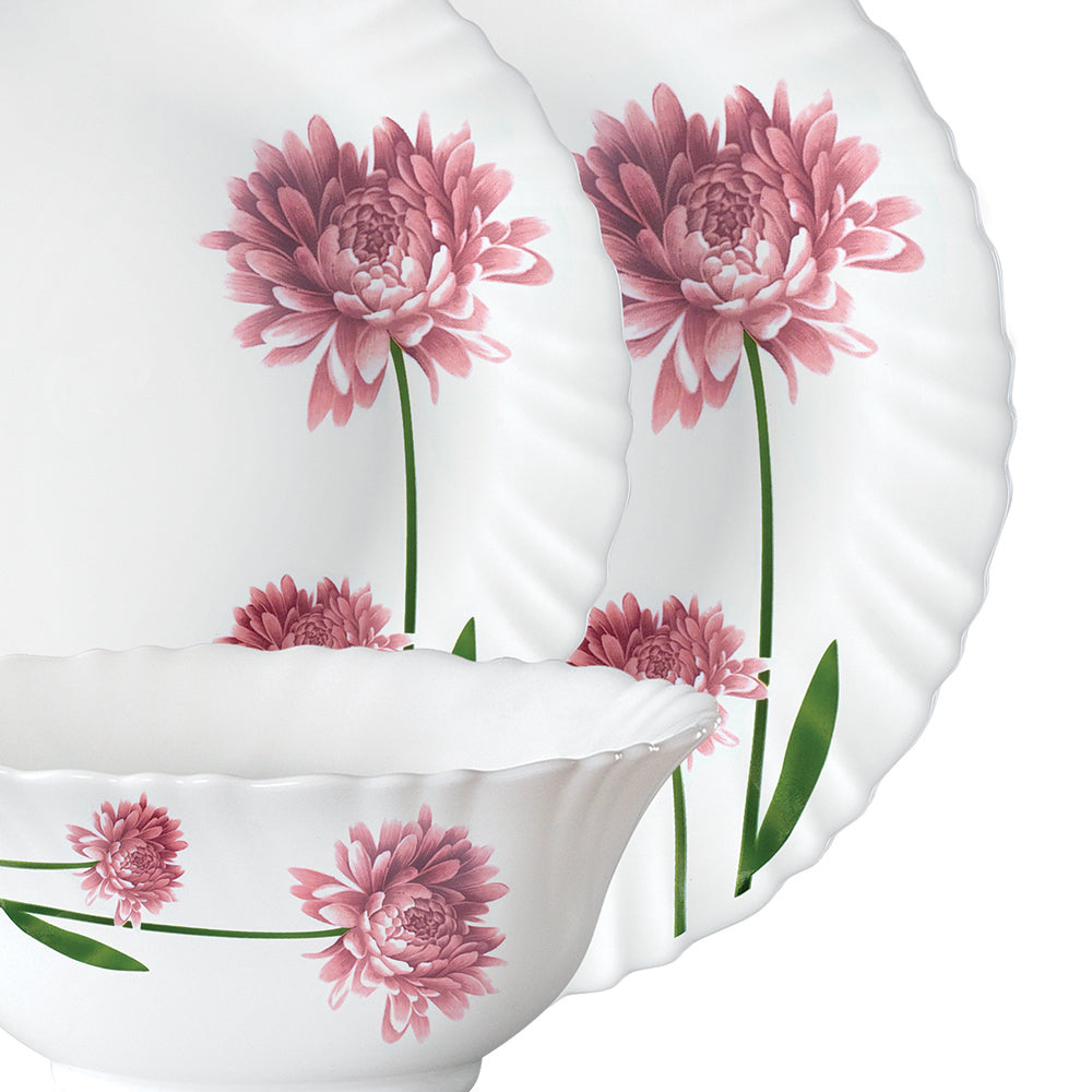 Larah by Borosil Nargis Dinner Set 13 pc Set: Serves 4