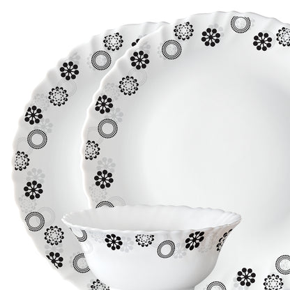 Larah by Borosil Universe Dinner Set 13 pc Set: Serves 4
