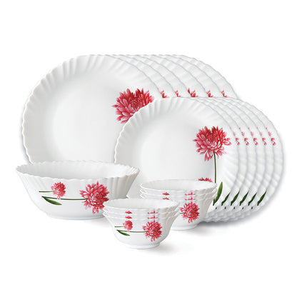 Larah by Borosil Belle Dinner Set 19 pc Set: Serves 6