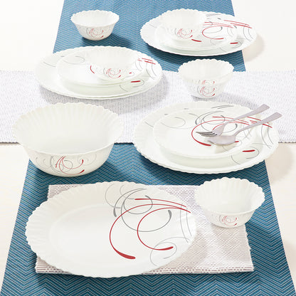 Larah by Borosil Boro Dinner Set 19 pc Set: Serves 6