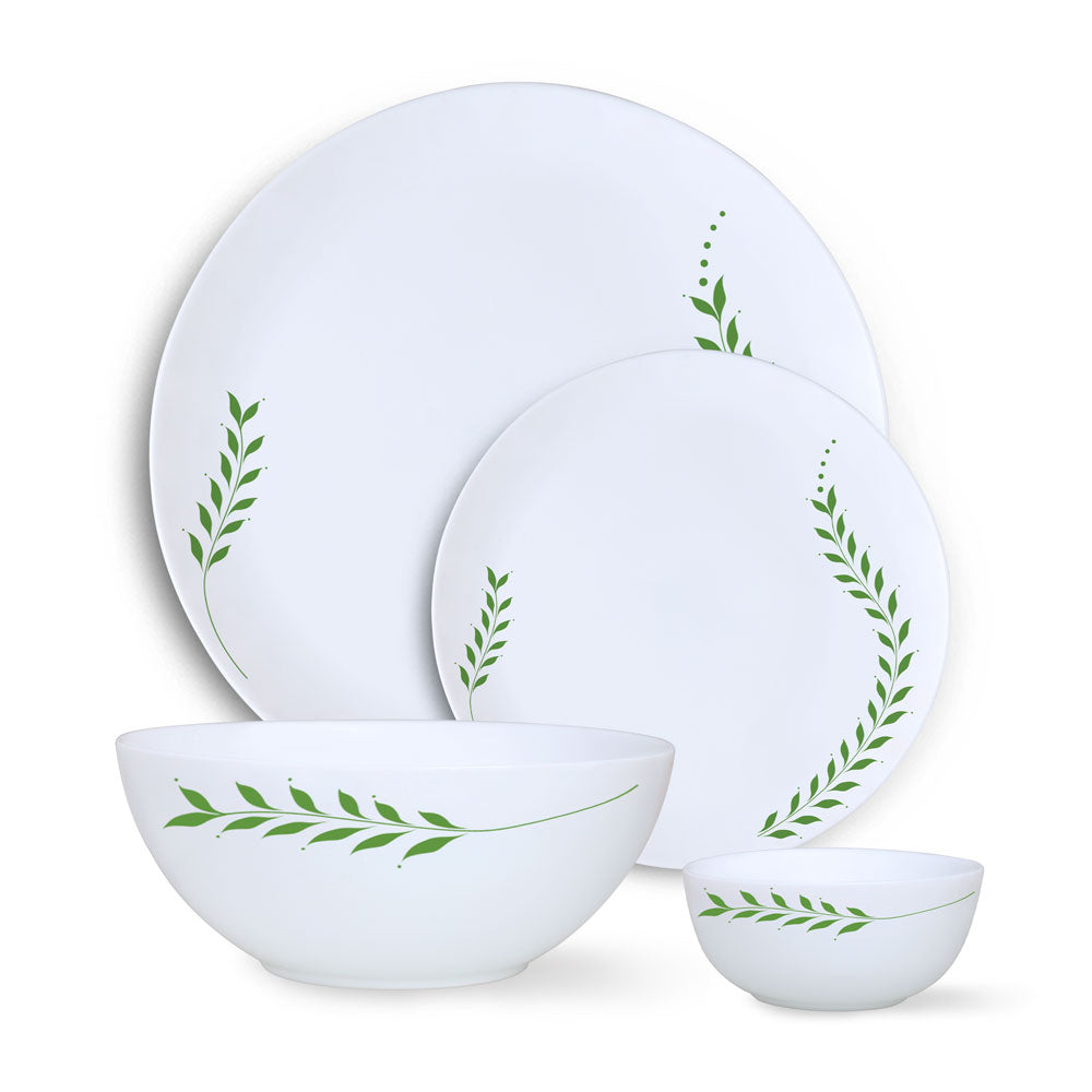 Larah by Borosil Botanica Dinner Set 19 pc Set: Serves 6