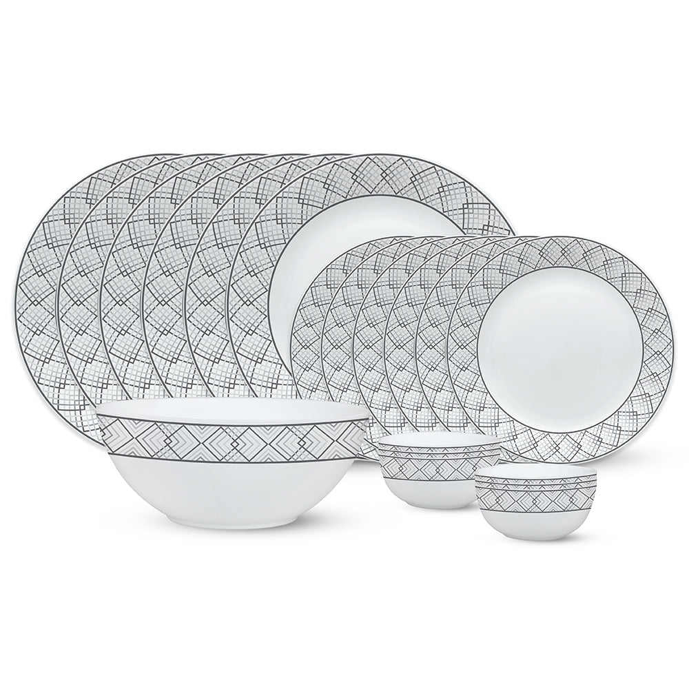 Larah by Borosil, Cycladia Dinner Set 19 pc Set: Serves 6