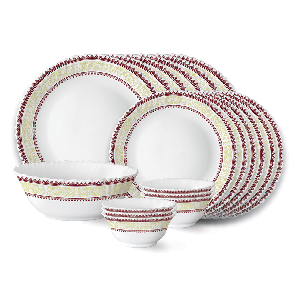 Larah by Borosil Elega Dinner Set, 19 pc