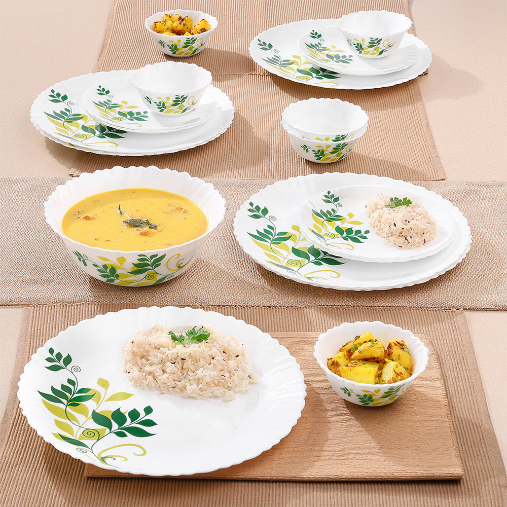 Larah by Borosil Fern Dinner Set, 19 pc
