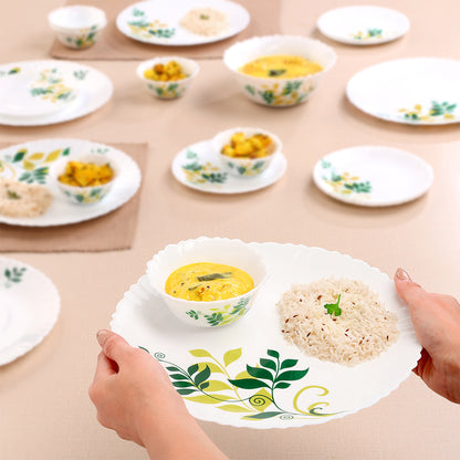 Larah by Borosil Fern Dinner Set 19 pc Set: Serves 6