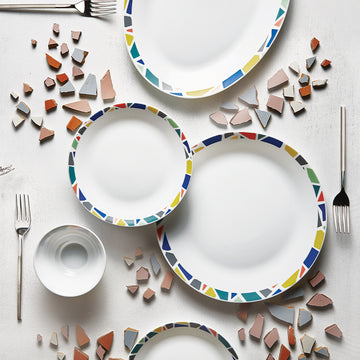 Larah by Borosil Garnet Dinner Set