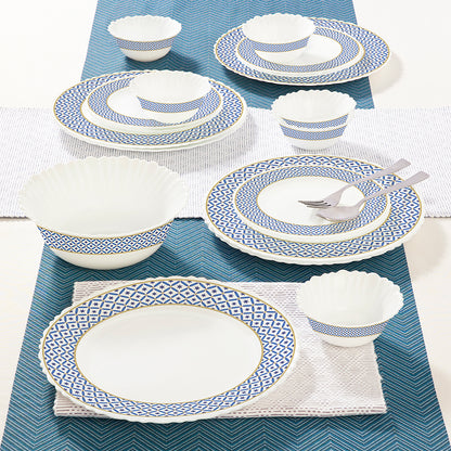 Larah by Borosil Juliet Dinner Set 19 pc Set: Serves 6