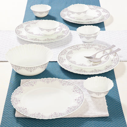 Larah by Borosil Lark Dinner Set 19 pc Set: Serves 6