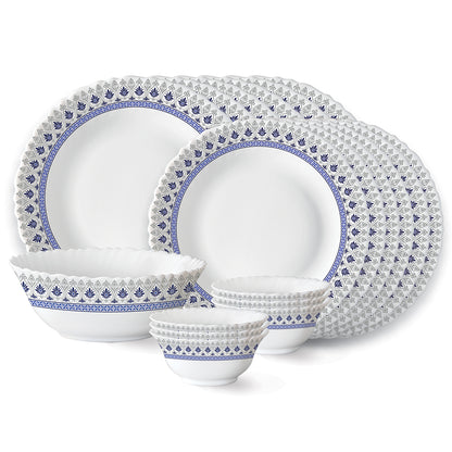 Larah by Borosil Ocean Dinner Set 19 pc Set: Serves 6