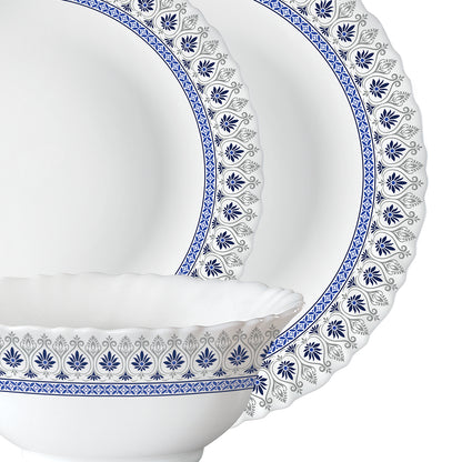 Larah by Borosil Ocean Dinner Set 19 pc Set: Serves 6