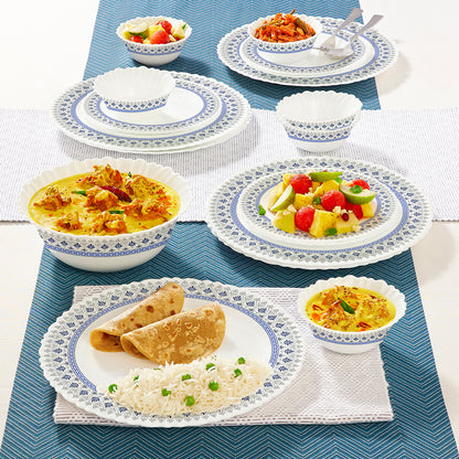 Larah by Borosil Ocean Dinner Set 19 pc Set: Serves 6