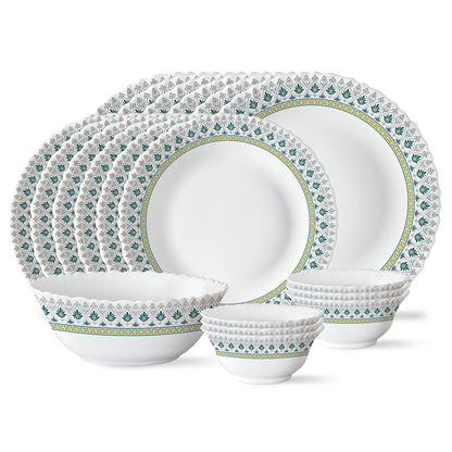 Larah by Borosil, Persia Dinner Set 19 pc Set: Serves 6