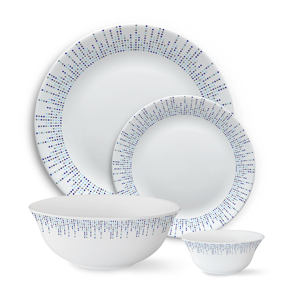 Larah by Borosil Pulse Dinner Set, 19 pc