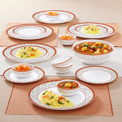 Larah by Borosil Ragina Dinner Set 19 pc Set: Serves 6