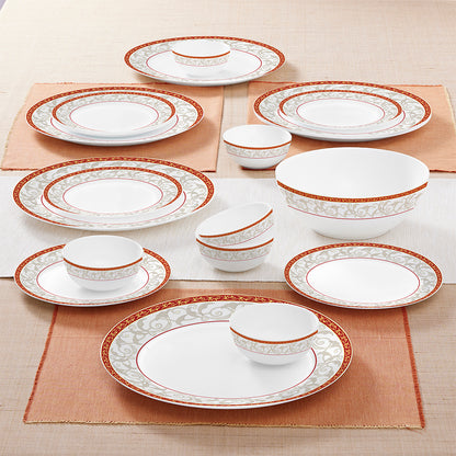 Larah by Borosil Ragina Dinner Set 19 pc Set: Serves 6