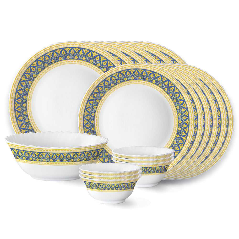 Larah by Borosil Regal Dinner Set, 19 pc