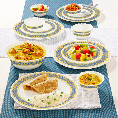 Larah by Borosil Regal Dinner Set 19 pc Set: Serves 6