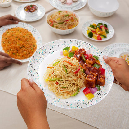 Larah by Borosil Riva Dinner Set 19 pc Set: Serves 6