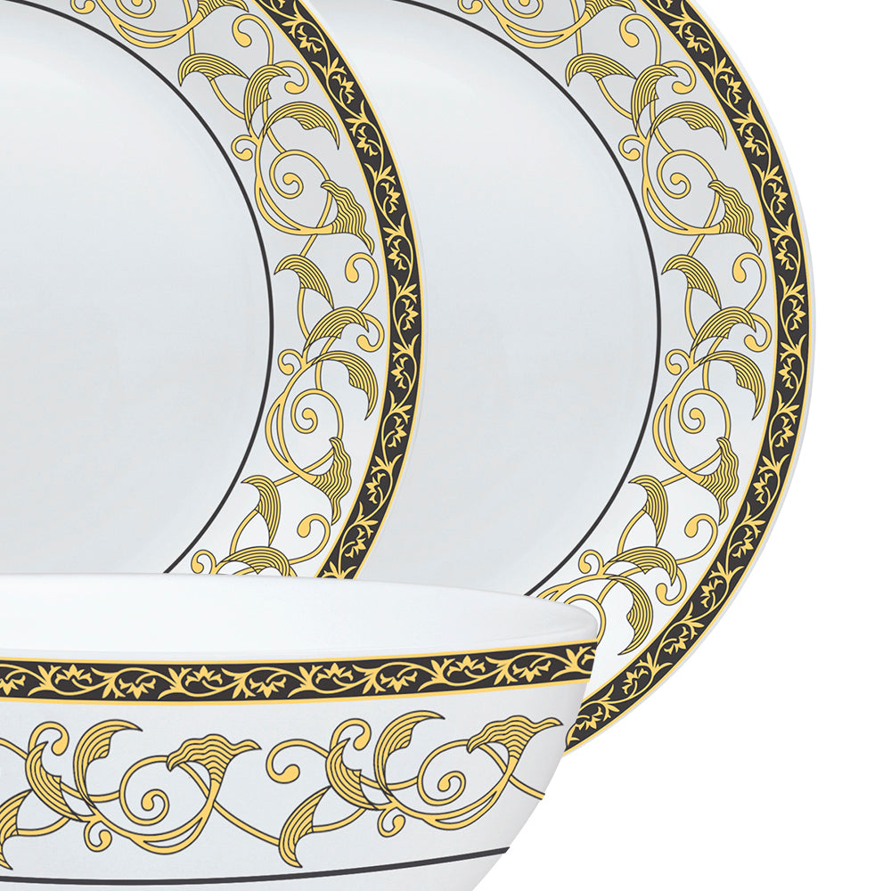 Larah by Borosil Royale Dinner Set 19 pc Set: Serves 6