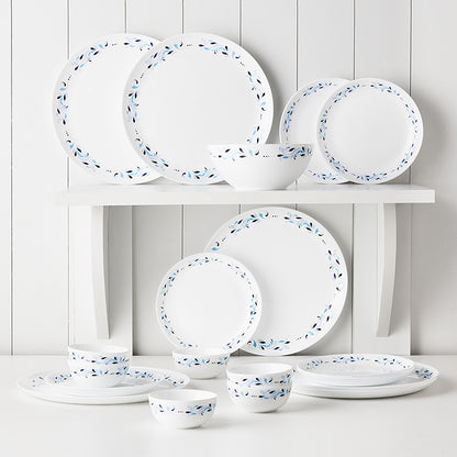 Larah by Borosil Skyleaf Dinner Set 19 pc Set: Serves 6