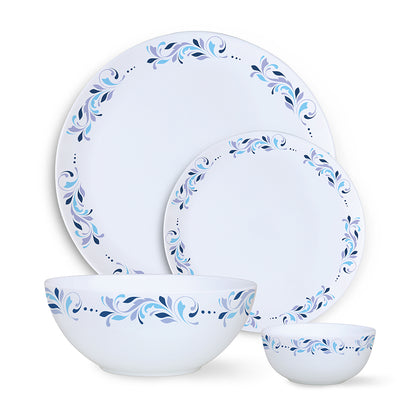 Larah by Borosil Skyleaf Dinner Set 19 pc Set: Serves 6