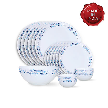 Larah by Borosil Skyleaf Dinner Set 19 pc Set: Serves 6